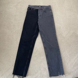 Straight leg jeans